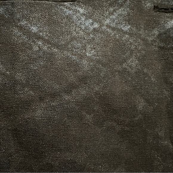 Calvin Klein Brown Silver Metallic‎ Long Sleeve Two Button Blazer Size 6 - Picture 8 of 8